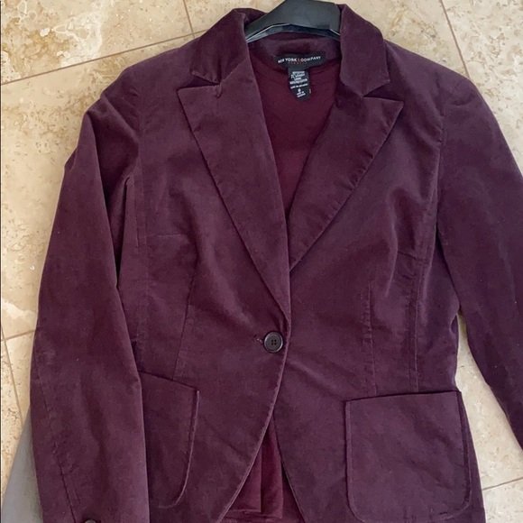 NY & Co. Deep Plum Jacket Sz. 6 - Picture 3 of 5